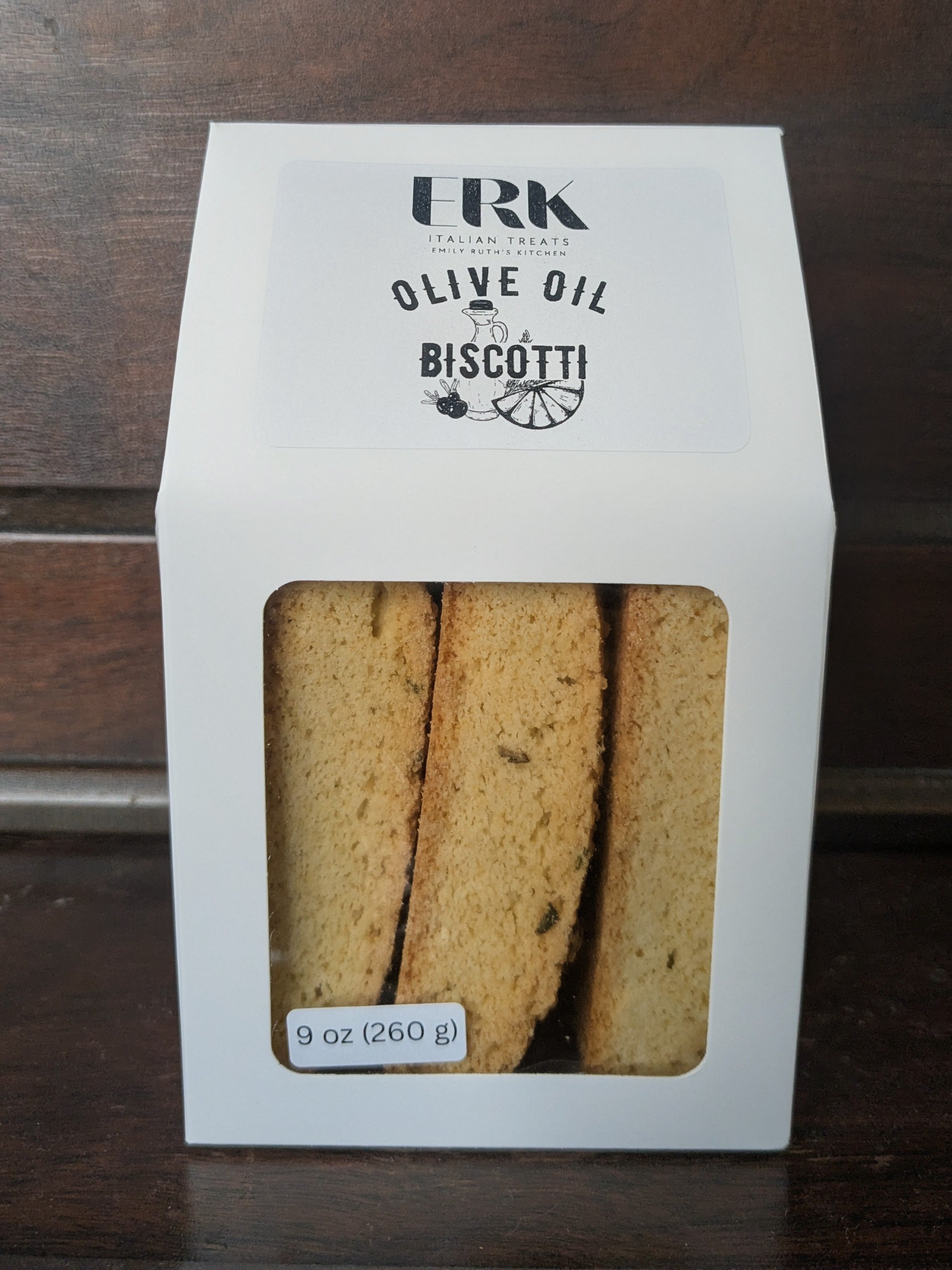 Lemon, Olive Oil & Rosemary Biscotti