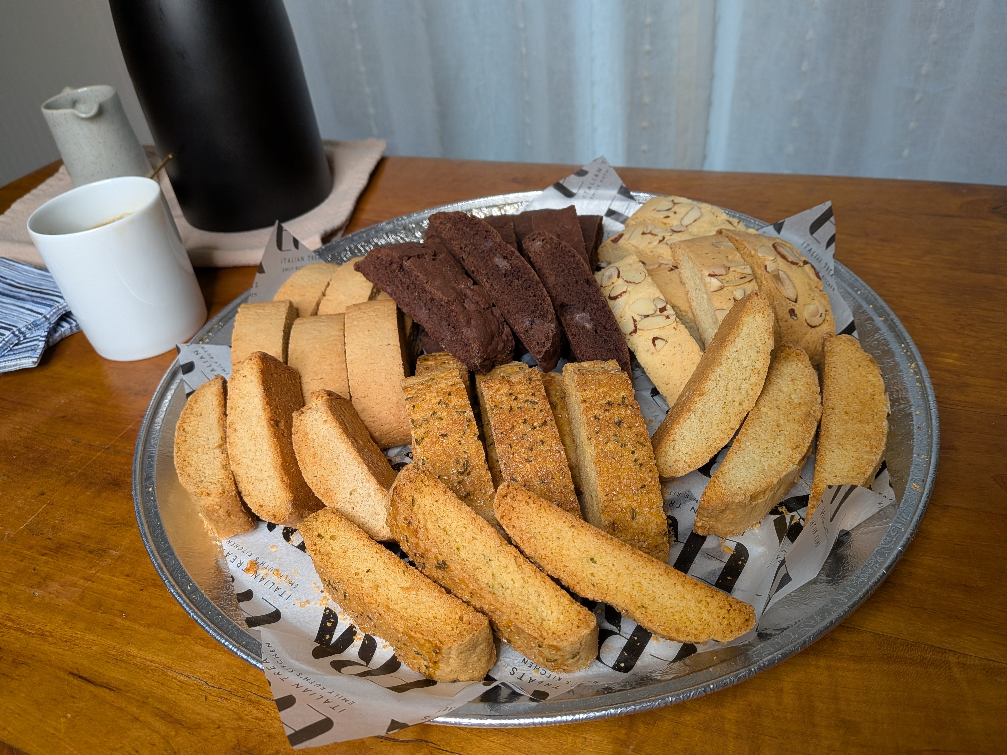Assorted Biscotti Tray, 36 Cookies, Local Delivery Only